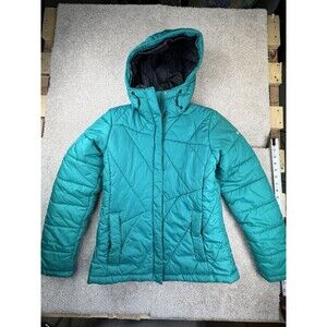 Women’s Columbia Size S‎ Powder Lite Omni Heat Puffer Jacket Teal Green